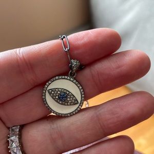 Rachel Lynn Mati diamond enamel necklace